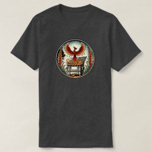 T-shirt Phoenix se lève des cendres d'incendie de la poube