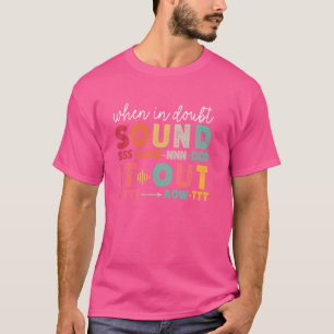 T-shirt Phonemic Awareness Phonial Enseignant Retro Scienc
