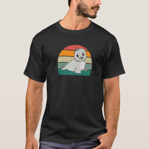 T-shirt phoques barbus nageant hurlant Mer du Nord Mer Com