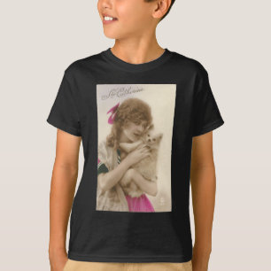 T-shirt Photo antique Victorian Woman and Dog