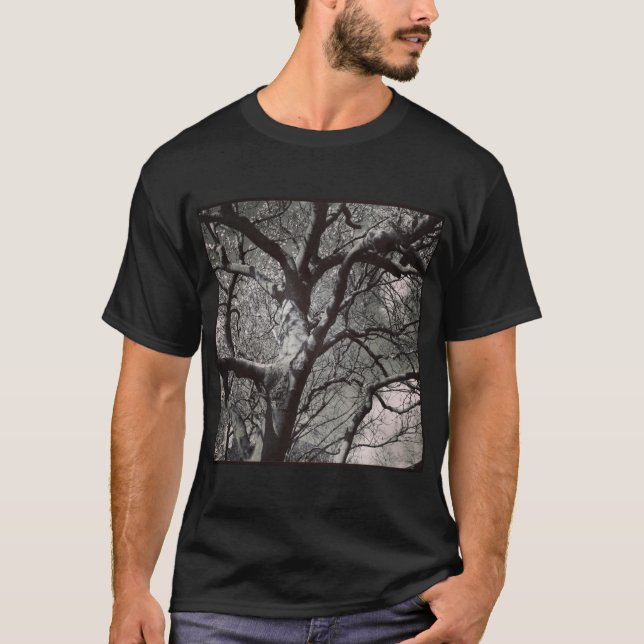 T-shirt Photo carré - Arbre de Magnolia au début du printe (Devant)