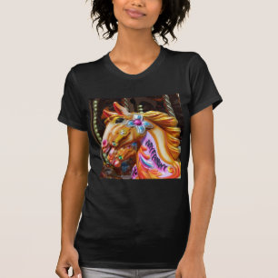 T-shirt Photo carré - Chevaux joyeux