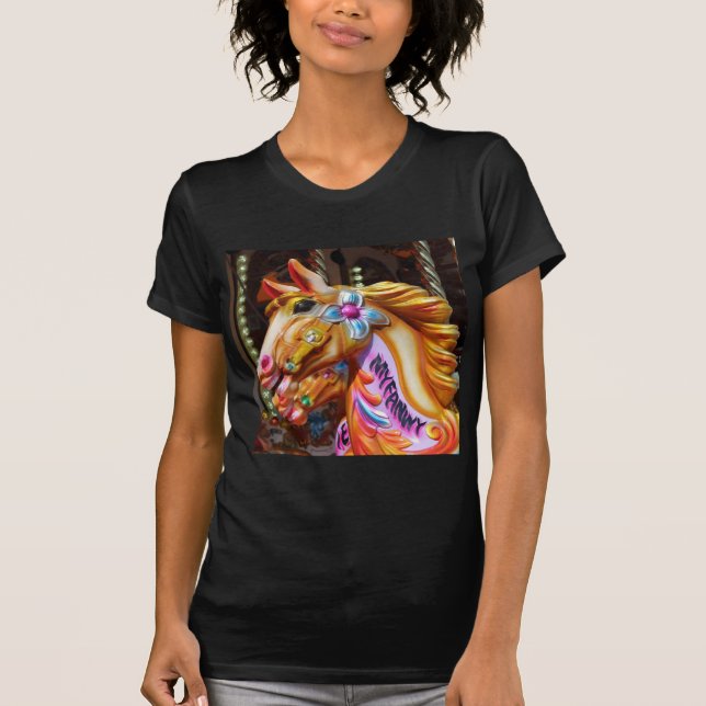 T-shirt Photo carré - Chevaux joyeux (Devant)