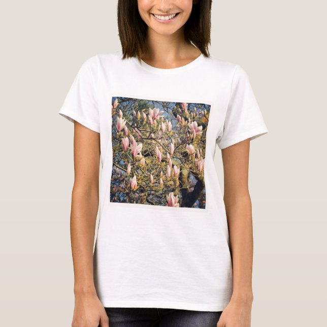 T-shirt Photo carré - Magnolia Blossom (Devant)