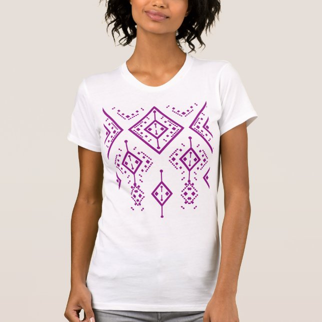 T-shirt photo carré violette (Devant)