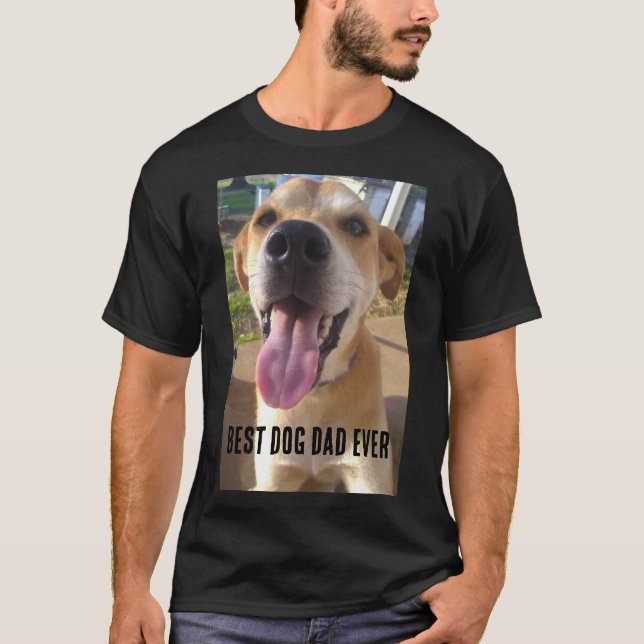 T-shirt Photo Chien Personnalisé Papa (Devant)