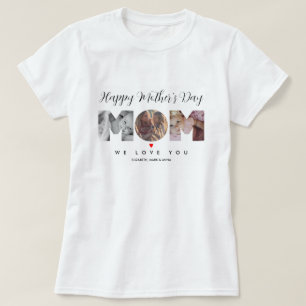 T-shirt Photo Collage Fête des mères Mère Cadeaux personna