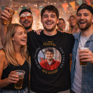 T-shirt Photo d'anniversaire homme mythe légende