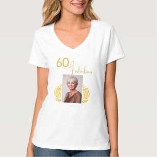 T-shirt Photo de 60 ans élégant et fabuleux avec brindille