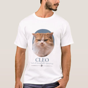 T-shirt Photo de chat drôle personnalisé & nom
