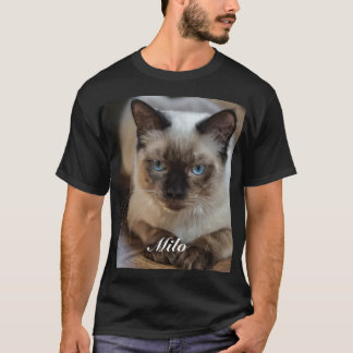 T-shirt Photo de chat Ragdoll personnalisé avec nom