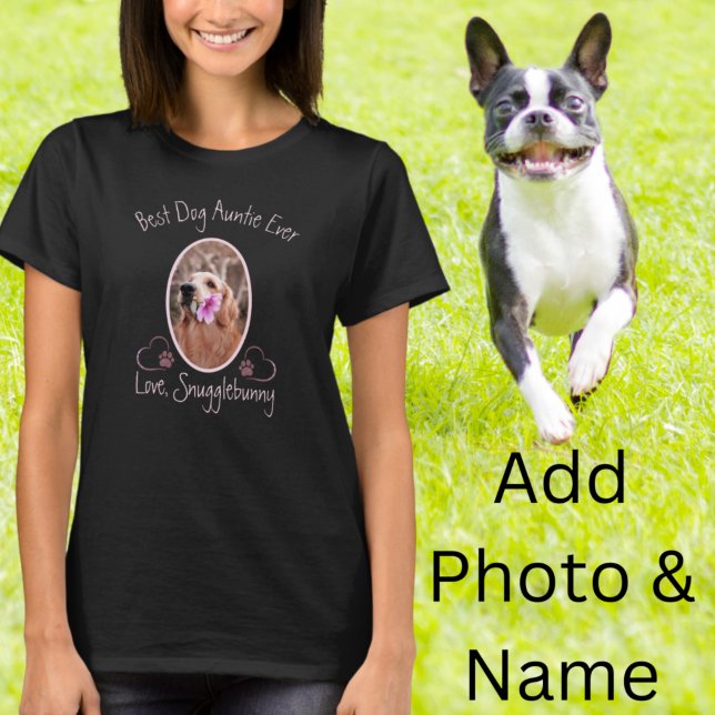 T-shirt Photo de chien Best Dog A Jamais Coeur Empreinte d (Créateur téléchargé)