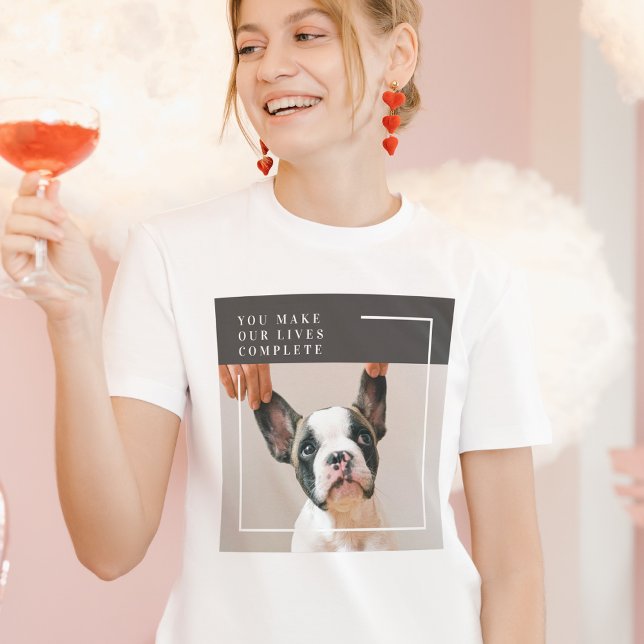 T-shirt Photo de chien moderne | Devis de chien (Créateur téléchargé)