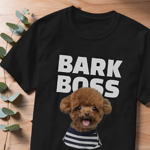 T-shirt Photo de chien patron mignon moderne personnalisé