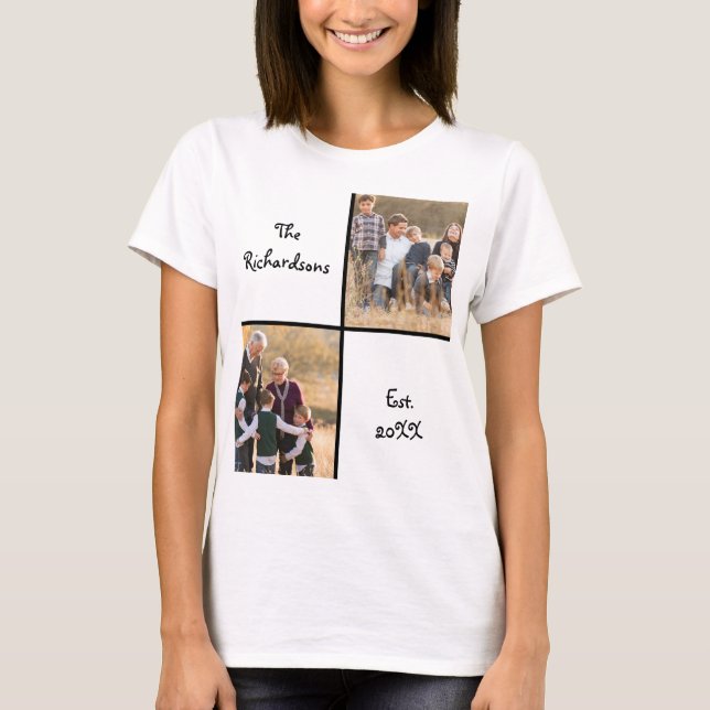 T-shirt Photo de collection familiale (Devant)