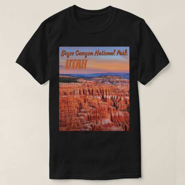 T-shirt Photo de coucher du soleil de désert de parc (Design devant)