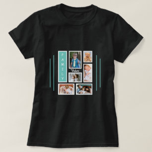 T-shirt Photo de famille Collage Design
