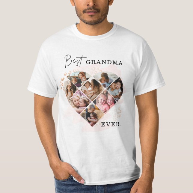 T-shirt Photo de famille Meilleure grand-mère Jamais forme (Devant)