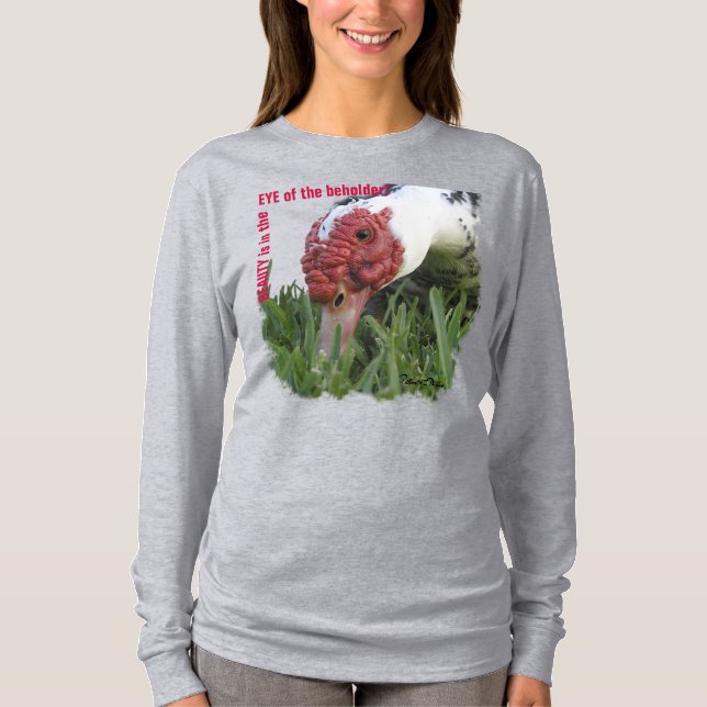 T-shirt Photo de fond sur mesure de l'oeil du canard (Devant)