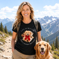 Photo de Golden Retriever La vie est meilleure fem