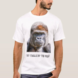 T-shirt Photo de gorille avec citation drôle Vous me parle