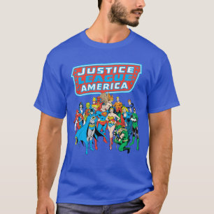 T-shirt Photo de groupe de la Ligue de justice d'Amérique