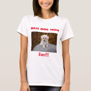 T-shirt Photo de la maman du chien