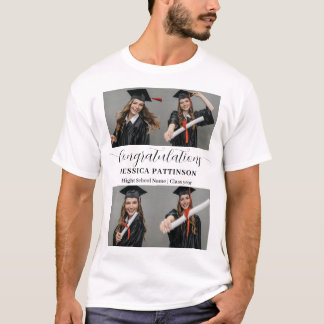T-shirt Photo de la promotion de fin d'études au lycée