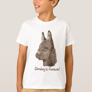 T-shirt photo de l'âne très mignon