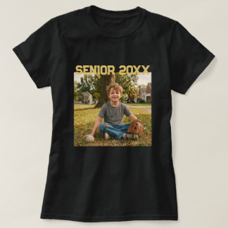 T-shirt Photo de l'enfance personnalisée Année de fin d'ét