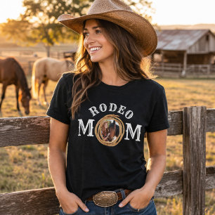 T-shirt Photo de maman du rodéo