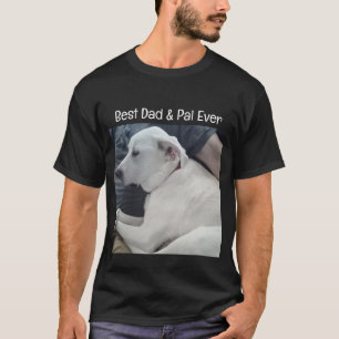 T-shirt Photo de mignon chien avec le meilleur pote jamais