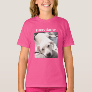 T-shirt Photo de mignonne Chien Chien Chien Chien de Pâque
