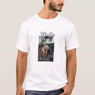 T-shirt Photo de naissance d'animal de compagnie chien cha
