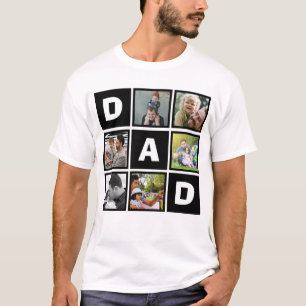 T-shirt Photo de père moderne 6 Collage