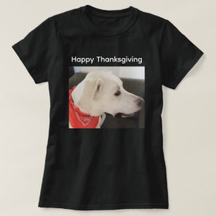 T-shirt Photo de profil de Chien Chien Chien blanc mignon