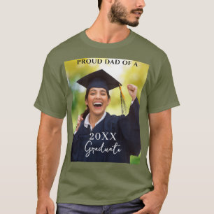 T-Shirt Photo de remise de diplômes Papa fière
