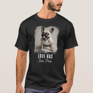 T-shirt Photo de selfie de chien Amour Quatre Pattes