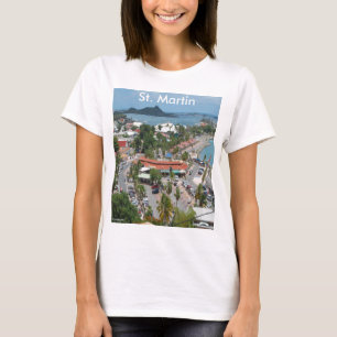T-shirt Photo de St. Martin et de Marigot Bay