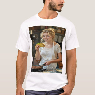 T-shirt Photo de tacos à manger Personnaliser
