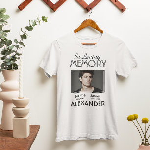 T-shirt Photo des funérailles commémoratives personnalisée