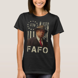 T-shirt Photo drôle de Fafo Trump Drapeau américain Rétro