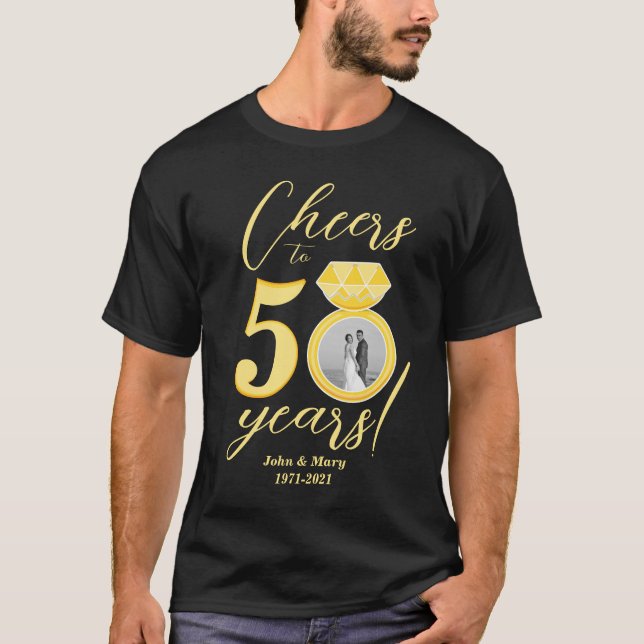 T-shirt Photo du 50e anniversaire de l'année 2007 - 50 ans (Devant)