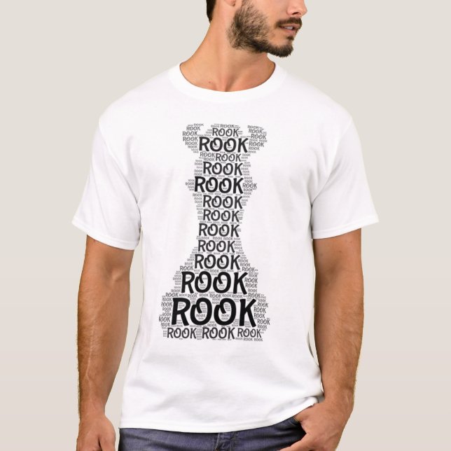 T-Shirt photo du mot Chess Rook (Devant)