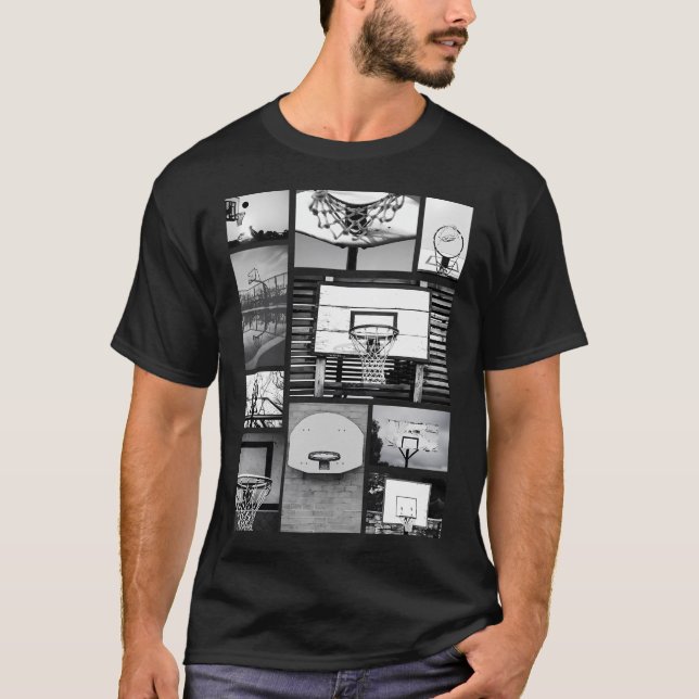 T-shirt Photo du terrain de basket-ball - Design d'hypebas (Devant)
