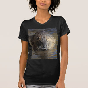 T-shirt Photo d'un coypu (coypus de Myocastor) dans l'eau