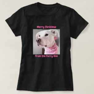 T-shirt Photo d'un mignon chien chiot aux yeux pleins Noir