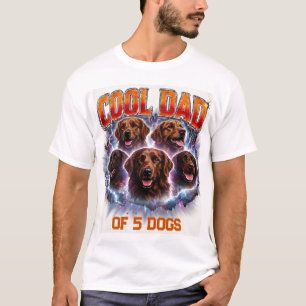 T-shirt Photo et numéro de chien personnalisés simple et m