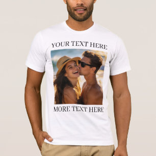 T-shirt Photo et Texte
