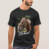 Photo et texte du Cheval personnalisé tendance mod